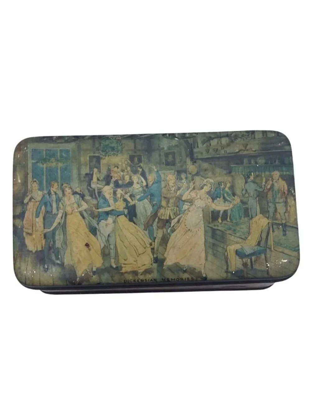 Advertising Tin Thornes Toffee Dickensian Memories England Collectible Vintage